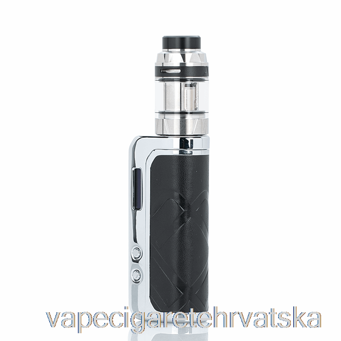 Vape Cigareta Augvape Foxy One 120w Početni Kit Srebrno Crna Koža